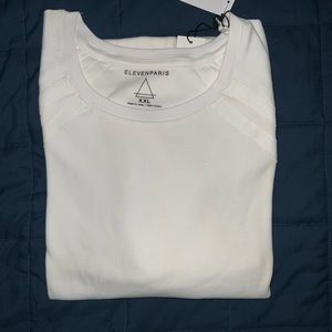 Eleven Paris, white cotton shirt size XXL